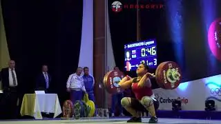 Lyaysan Makhiyanova (75) - 131kg Clean and Jerk @ 2016 European U23 Championships
