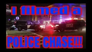 Police chase ends Right in front of me.  NOT CLICKBAIT!