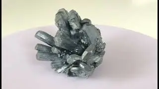 Stibnite (Antimonite) crystal cluster. Romania