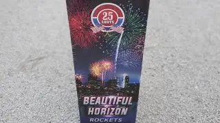 BEAUTIFUL HORIZON ROCKETS X25 #fireworks #pyro #4thofjuly #rocketleague #rocket