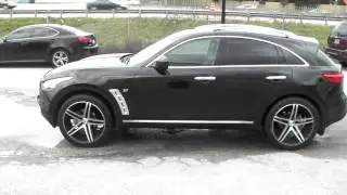 DUBSandTIRES.com XO Caracas Concave Black Wheels 2014 Infiniti QX-70 Rims Miami Online Sales