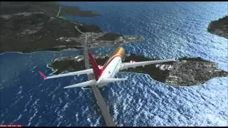 fsx 2015 Прогулка над Гонконгом. Это не в автобусе. Повторяю посадку, в повторах лишнего нет