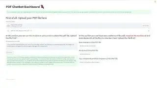 Streamlit Langchain PDF Dashboard Chatbot