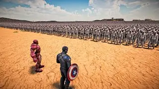 IRON MAN & CAPTAIN AMERICA VS 1,000,000 ZOMBIES - Ultimate Epic Battle