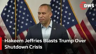 JUST IN: Hakeem Jeffries Blasts Trump Over Government Shutdown Threat | Capitol Hill Speech | AC15