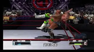 WWF No Mercy - N64 Gameplay - Perry Saturn vs Mr Ass