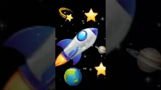 Space Art for kids | easy Art video #shorts #shortviral