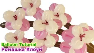 ЦВЕТЫ ИЗ ШАРИКОВ как сделать цветущую ветку Balloon Flowers TUTORIAL flores con globos largos