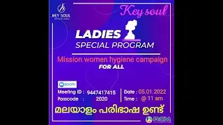 Mission women hygiene campaign KeySoul Special Training