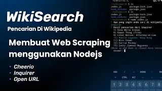 Membuat Project Web Scraping Pencarian Di Wikipedia Menggunakan NodeJS