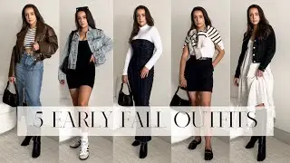 5 EARLY FALL OUTFIT IDEAS | Summer to Fall transitional outfit inspo