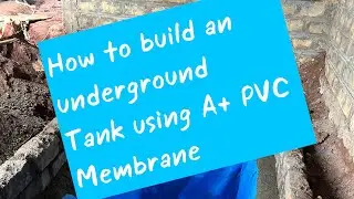 How to build an underground water tank using A+ pvc membrane and Beam2beam flooring solution .