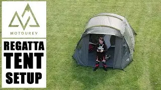 Regatta Tent Setup| Motorcycle Motovlog