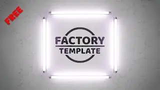 Light Fluorescent Lamps Logo Mockup PSD Template Free Download