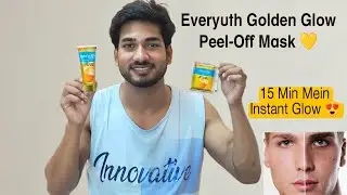 Everyuth Golden Glow Peel-Off Mask Review | Instant Glow in 15 Minutes ✨ 