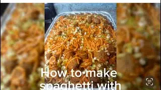 How to make spachetti with  Meatballs 😋.