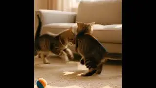 Playful Tabby Kittens 🐾  Cute Cat Shorts