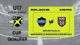 U17 MLS Next AD  | Miami Futbol Academy Rush vs Nona | Cup Qualifier Semifinals playoff game