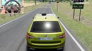 2017 &Scaron;koda Superb Combi - BeamNG Drive Gameplay & Crash Test | Logitech G29