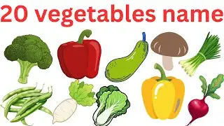 20 Vegetables Name in English and Bangla | সবজির নাম | Kids Learning Video