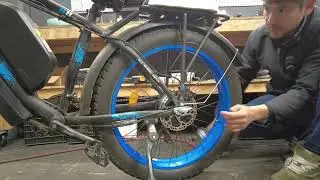 How to sit tire and adjust brakes on Philodo H8 AWD E-Bike