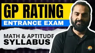 GP Rating Entrance Exam Maths & Aptitude Syllabus Questtions | TS Rahaman, Nusi Goa, Great Eastern