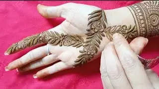 Trending full hand mehndi design | new full hand mehndi design | easy bridal mehndi design 