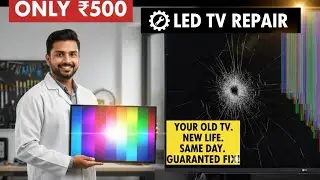 All typs LED tv repairing only 500/- rupees #ledtv #smarttv #ledrepair #hdtv #ledtvpanelrepair 
