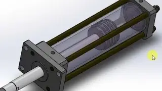 Hydraulic Cylinder Assembly by solidworks