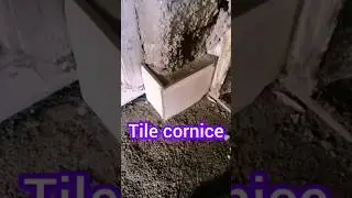 Tile Corner Cornice Grouting #Grouting #tile #Tiling #Cornice #Renovation #Shorts #DIY #Construction