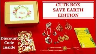 Cute Box June 2018 |World Environment Day Special |Jewelry Box |SAVE EARTH | Coupon Code
