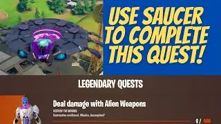 Deal damage with Alien Weapons Easiest and Fastest Way Wild Week 13 Quest Fortnite Season 7!