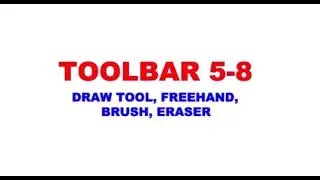 TOOLBAR-DRAW TOOL, FREEHAND, BRUSH AND ERASER IN THE STARCRAFT CREATE SOFTWARE