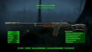 Fallout 4 - Best Rifle Overseer's Guardian vs Behemoth on Survival