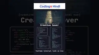Creative Image Hover Animation using Html CSS #htmlcss #hovereffect #cssanimation