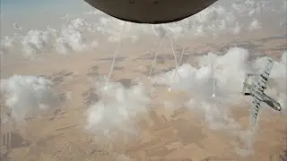 KC-135 Refuels A-10 Thunderbolt IIs | 50th EARS Over USCENTCOM AOR