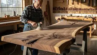 70-Year-Old Man and Masterpiece Three Legs Table || The Amazing Work of Art