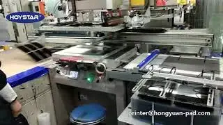 auto feeder and unloading screen printing machine for PC board technology of mobile phone back shell