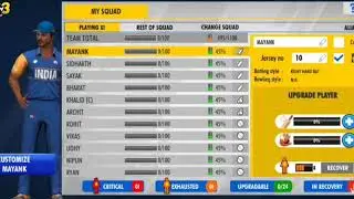 How to change squad in Wcc3 ll Now easly add player in Wcc3 ll