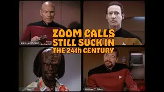 Captain Picard and His Crew Try to Work From Home