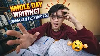 Whole Day Writing Practical 🤯 | Headache & Frustration Vlog