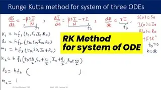 Лекция 20: Численное решение модели SIR с использованием метода Рунге-Кутты 4-го порядка