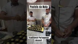 Pasteis da Nata - Traditional Portuguese dessert #pasteisdanata #dessert #portuguesedessert