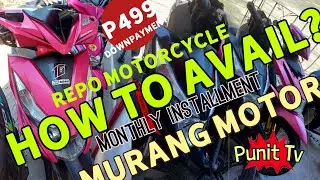 Secondhand Motorcycle | Murang motor repo motorcycle | How to avail | Punit Tv