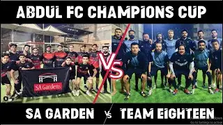 SA Garden vs Team Eighteen Round of Sixteen Football Match | Champions Cup Lyari Karachi