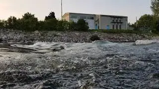Water isar Landshut . Germany