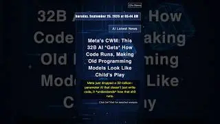 🧐👉 Meta's CWM: This 32B AI *Gets* How Code Runs, Making Old Programming Models ... #QixNewsAI