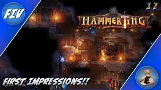 hammerting gameplay & lets Play | Base Building | Strategy | Mining Colony | First Impressions