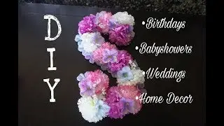 DIY: Floral Letter || Pinterest-inspired || Spring