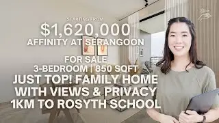 [SOLD] Affinity At Serangoon: Brand New 3br Family Home w Views & Privacy! 1km to Rosyth Sch!